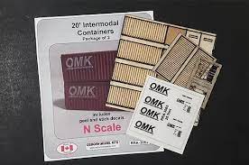 OMK-3064  -  40' Intermodal Containers 2pk - N Scale