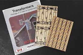 OMK-1106  -  Transformers For Utility Poles - HO Scale