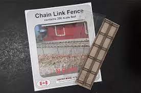 OMK-3071  -  Chain Link Fence 4 sections - N Scale