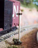 OMK-3039  -  Flange Way Signs 5 sets - N Scale