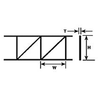 570-90925  -  Sty Trs Opn Prt 27/32" 2/