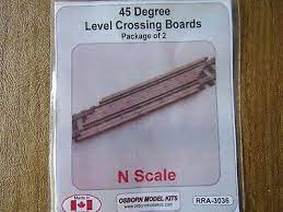 OMK-3036  -  45 Degree Crossing Boards 2pk - N Scale