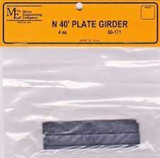 255-80171  -  40' plate girder       4/ - N Scale