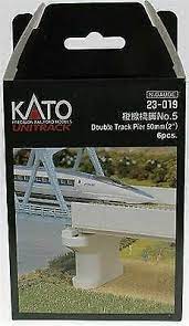 381-23019  -  Dbl-Trk Pier Poured 2" 6/ - N Scale