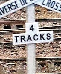 OMK-3085  -  Crossbuck Track Numbers 5 sets - N Scale