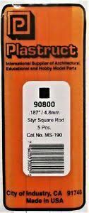 570-90800  -  Sty Square Rod .190"   5/