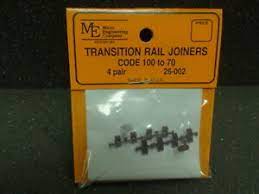 255-26002  -  Rail Joiner Cd 100-70 8/ - HO Scale