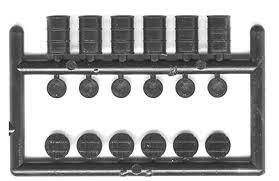 293-2605  -  55-Gal Drums w/Lids 96/ - N Scale