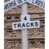 OMK-1085  -  Crossbuck Track Numbers 5 sets - HO Scale