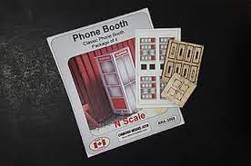OMK-3088  -  Vintage Phone Booth 2pk - N Scale