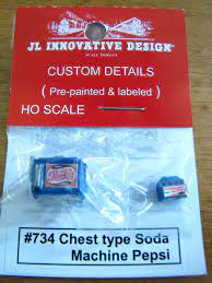 361-734  -  Soda Mchn Chest Pepsi - HO Scale