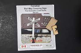 OMK-3037  -  First Gen Cross Bucks 5 sets - N Scale