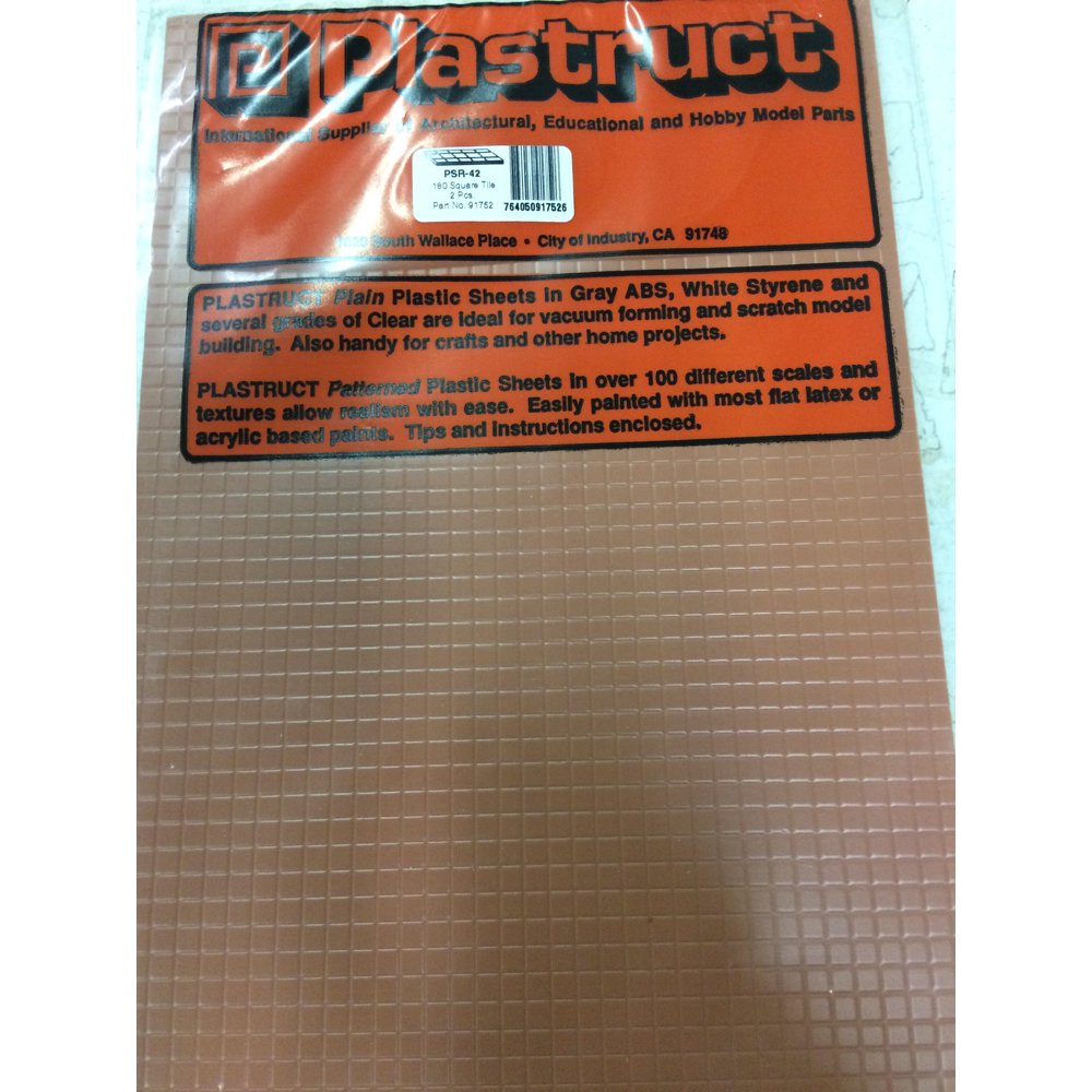 570-91756  -  Square Tile Red .960"  2/