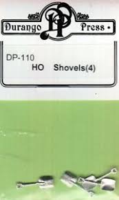 254-110  -  Shovels                4/ - HO Scale