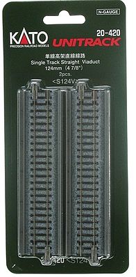 381-20420  -  Sgl-Trk Str Vdct 4.88" 2/ - N Scale