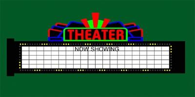 502-1181  -  Large Theatre Sign