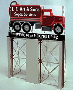 502-1281  -  IF Art & Sons Billboard - HO Scale
