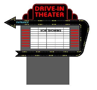 502-1382  -  Sm Drive Inn Sign