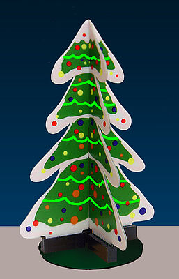 502-2009  -  Anmtd Christmas Tree - HO Scale