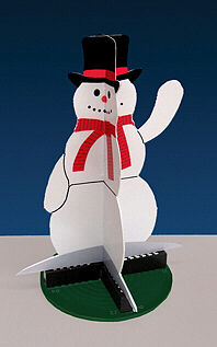 502-2010  -  Anmtd 3D Snowman - HO Scale