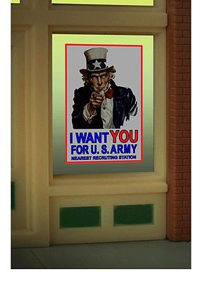 502-9005  -  Window Sign Uncle Sam