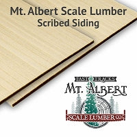 .188" Scribed Basswood Sheets. 4x12 inches long (2pcs)