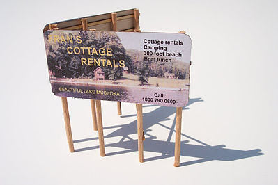 OMK-1023  -  V Shaped Bill Board - HO Scale