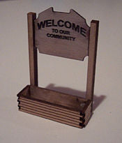 OMK-1021  -  Welcome Sign 2pk - HO Scale