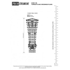 552-SL97  -  SL97 C100 Sml R T/O Wye - HO Scale