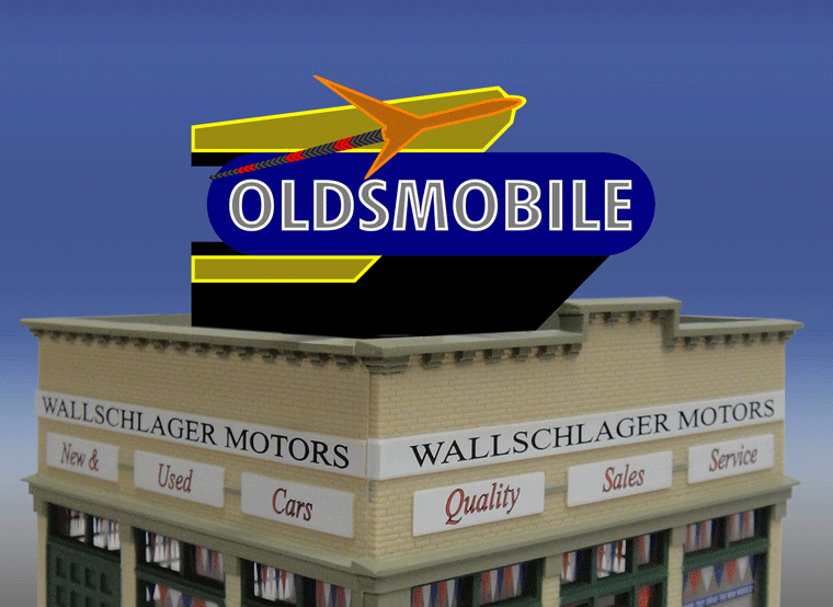 502-442802  -  Billboard Sm Rocket Olds