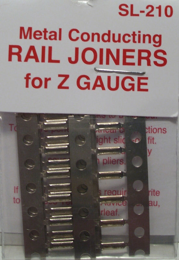552-SL210  -  Code 60 Rail Joiners -- Nickel Silver - Z Scale
