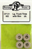 254-91  -  Truck Tires w/rims 4/ - HO Scale