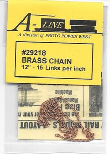 116-29218  -  Chain 12" Brass 15 LPI