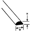 570-90881  -  Sty Half-Round .060"D 10/