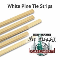 Tie Strips. HO 5x7 16 Inches long. 12pcs.